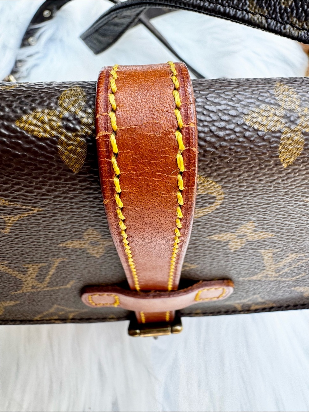Louis Vuitton LV Shoulder Crossbody VTG Bag Chantilly PM Brown Monogram - Picture 8 of 17